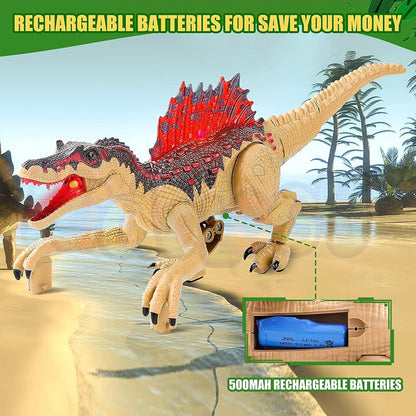 Walking and Roaring Remote Control Dinosaur Toy