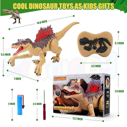 Walking and Roaring Remote Control Dinosaur Toy