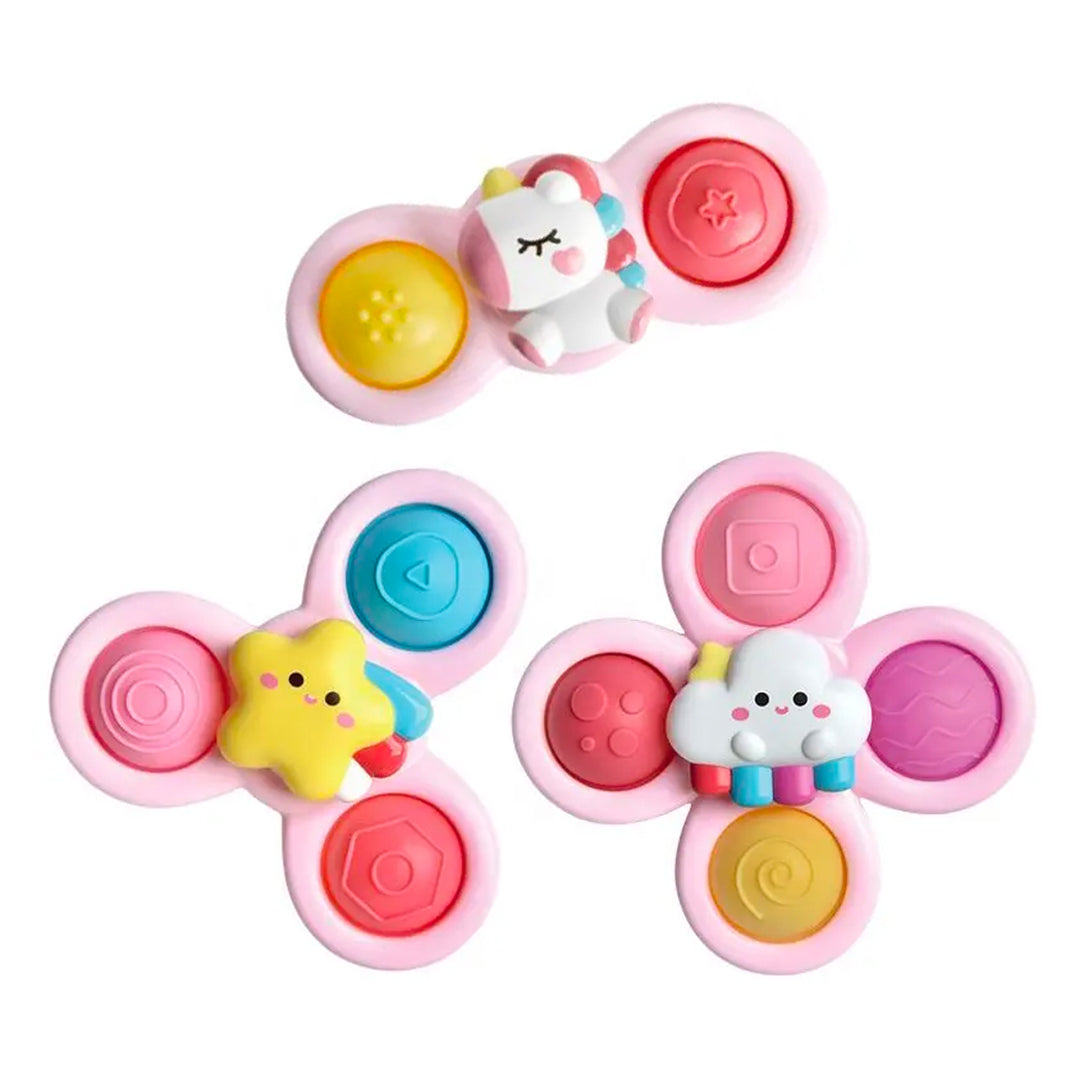 Children's Fun Suction Cup Spinner Toy ( Set of 3 )